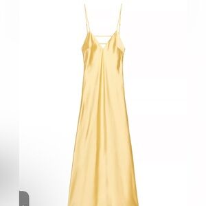Zara Satin Slip Dress midi length